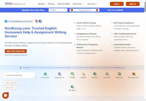 NerdEssay Website